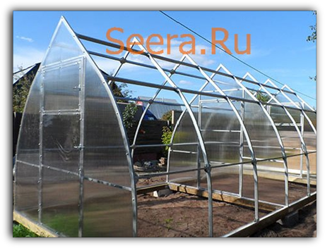 ТЕПЛИЦА ИЗ ПОЛИКАРБОНАТА "КУПОЛ"